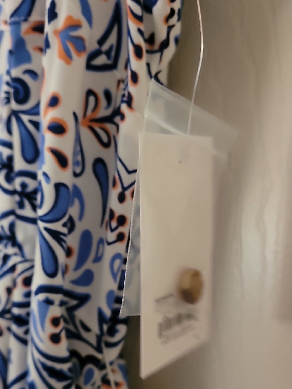 croft & barrow Blue and White Sleeveless Midi Dress - Picture 4 of 7